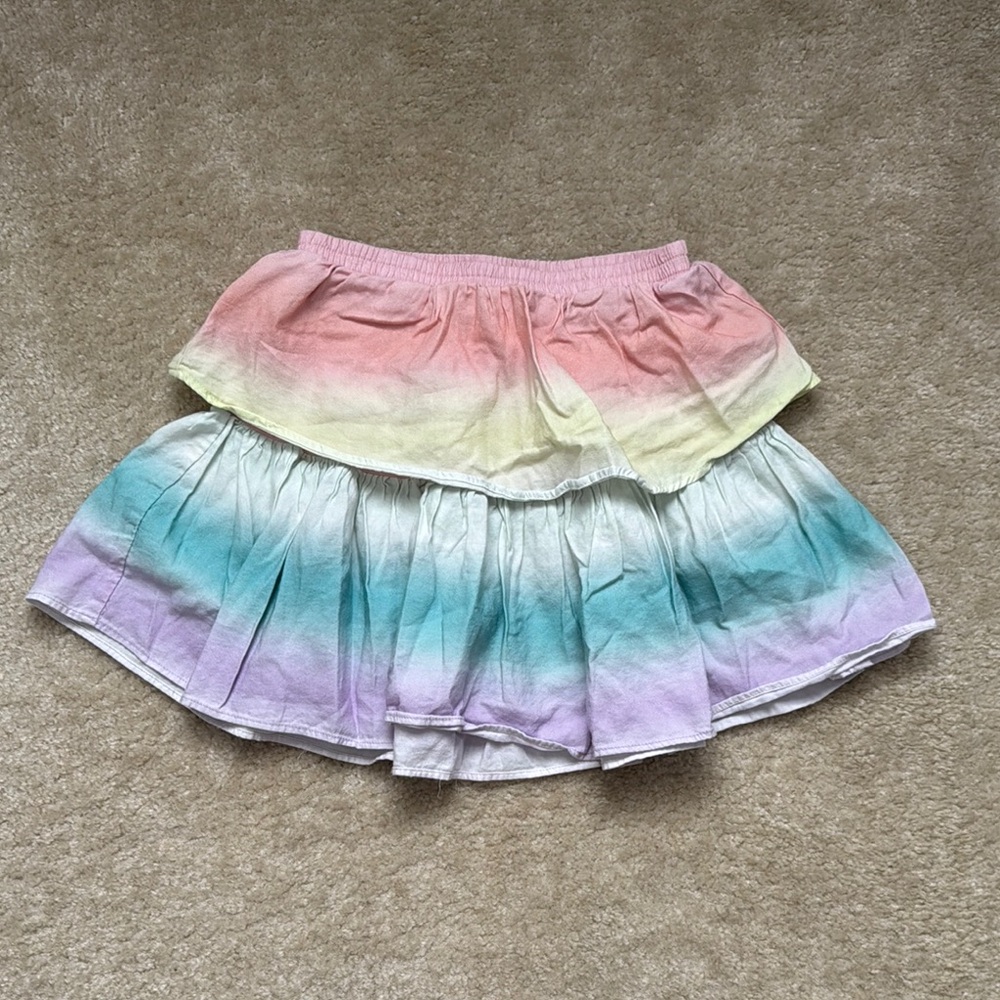 Rockets of Awesome Colorful Ombre Kids Skirt EUC Size 7